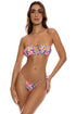 Luli Fama Water Blossoms Multiway Scrunched Cup Bandeau